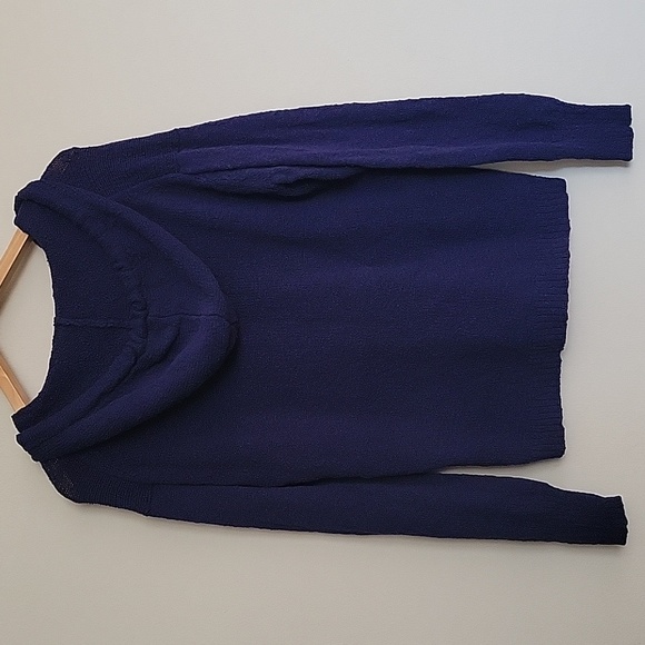 J. Crew Teddie Beach Hoodie Navy Blue M - Picture 8 of 10